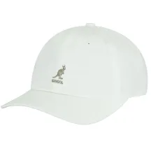 White Cotton Washed Baseball Cap - Kangol Reference: 10635 | Traclet Hat Shop