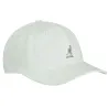 Casquette Washed Baseball Coton Blanche- Kangol Reference : 10635 | Chapellerie Traclet
