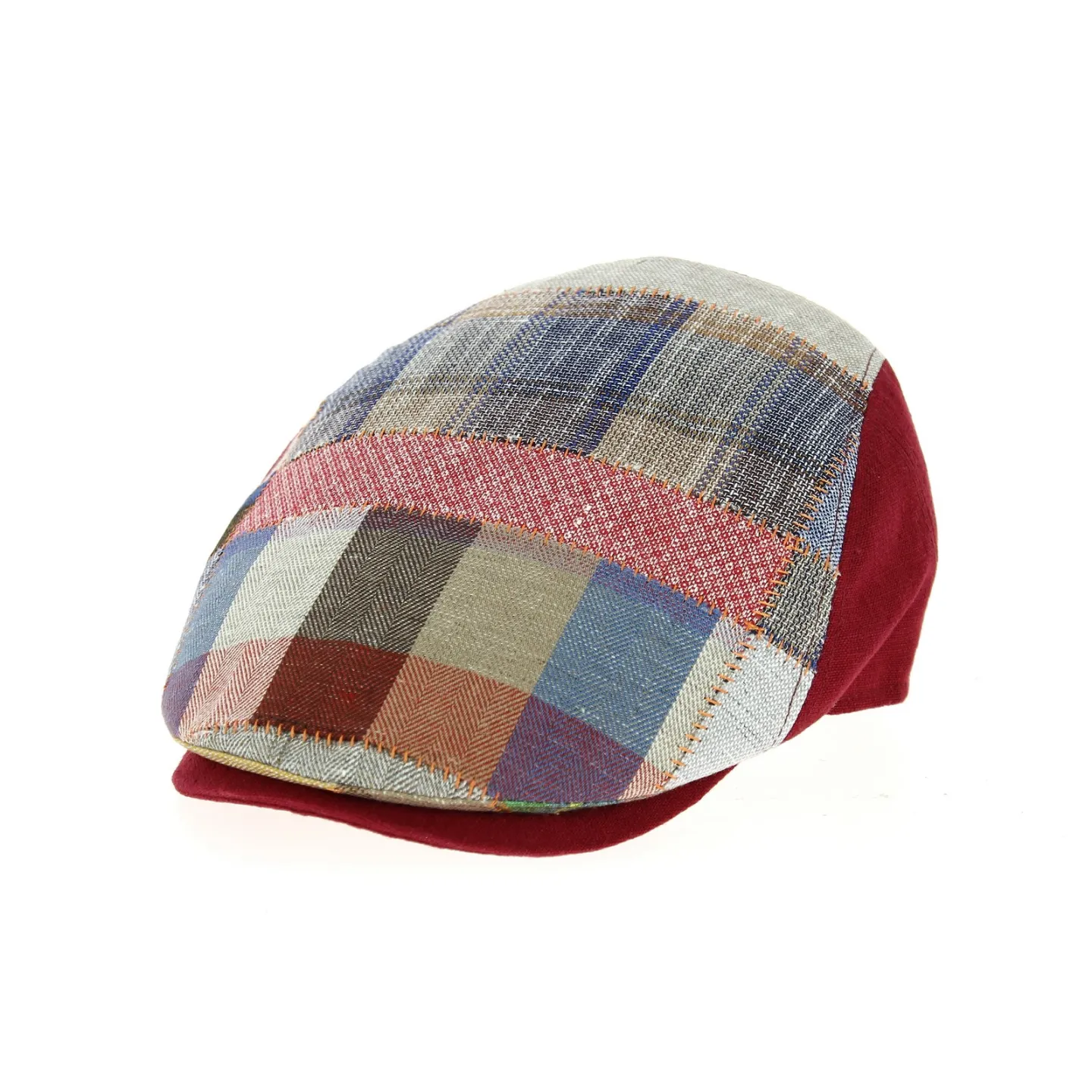 Casquette Patchwork Domiti Lin & Coton- Traclet Reference : 9327 | Chapellerie Traclet