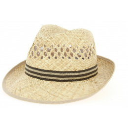 Denis Natural Straw Trilby Hat - Traclet