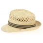 Denis Natural Straw Trilby Hat - Traclet