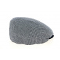 Amos Flat Cap Cotton & Linen Navy Blue - Traclet