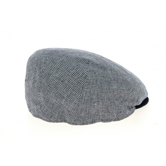 Casquette Plate Amos Coton & Lin Bleu Marine- Traclet
