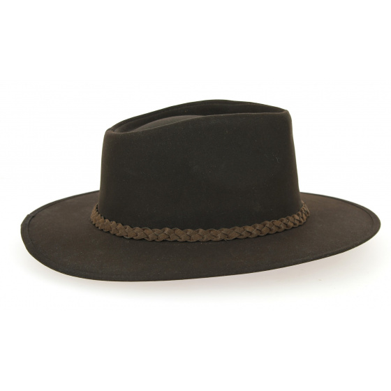 Traveller Hat Whitfield Brown waterproof - Aussie Apparel
