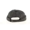 Bonnet Docker Cooper Coton & Lin Noir/Blanc-Mtm Reference : 10645 | Chapellerie Traclet
