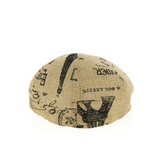 Nerone Jute & Cotton Natural Curved Cap - Traclet Nerone Jute & Cotton Natural Curved Cap - Traclet