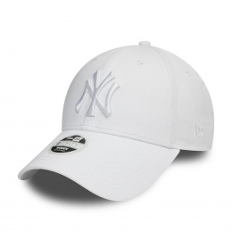 NY Yankees Women's Baseball Cap White Cotton- New Era
