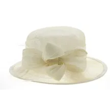 Chapeau de Cérémonie Carmen Ivoire - Traclet Reference : 978 | Chapellerie Traclet