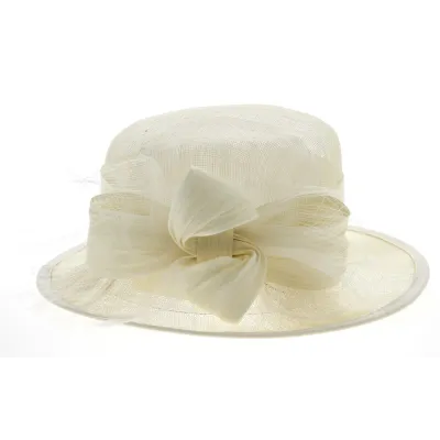 Chapeau de Cérémonie Carmen Ivoire - Traclet Reference : 978 | Chapellerie Traclet