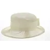 Chapeau de Cérémonie Carmen Ivoire - Traclet Reference : 978 | Chapellerie Traclet