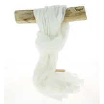 White Cotton Twisted Cheche - Traclet Reference: 10665 | Traclet Hat Shop