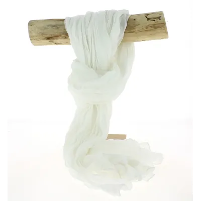 White Cotton Twisted Cheche - Traclet Reference: 10665 | Traclet Hat Shop