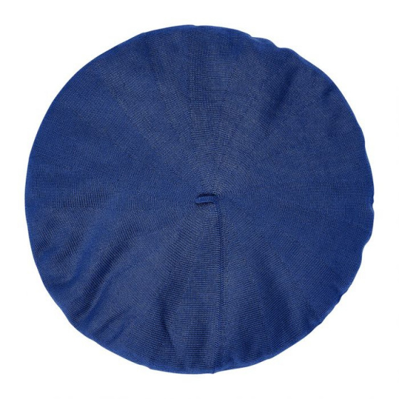 Authentic Blue Cotton Summer Beret - Heritage by Laulhère