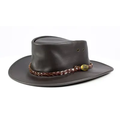 Chapeau australien Oil Marron - Jacaru Reference : 5054 | Chapellerie Traclet