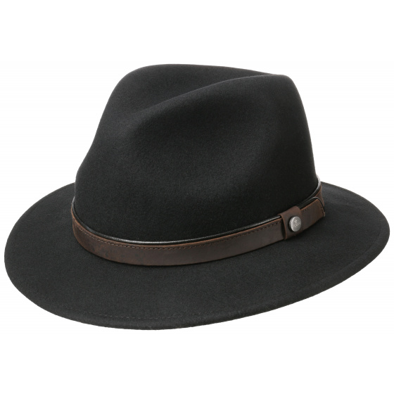 Traveller Hat Felt Wool Black- Traclet