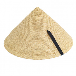 Chapeau Chinois Pyramid Paille Naturelle- Traclet