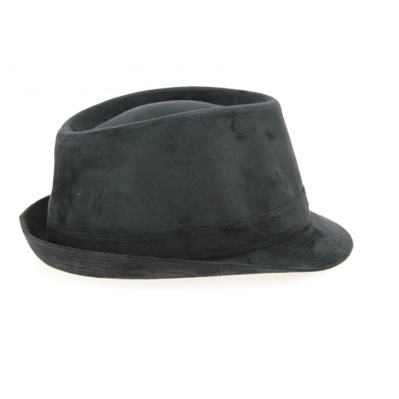 Chapeau Trilby Imitation Noir- Crambes Chapeau Trilby Imitation Noir- Crambes
