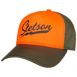Neon Orange & Khaki Trucker Cap - Stetson