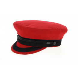 Camaret Sailor Cap Garnet Red Wool-Traclet
