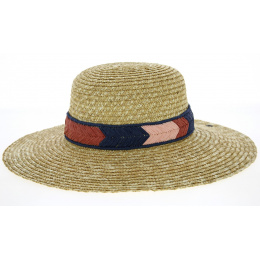 Zara Natural Straw Wide-Brim Hat - Traclet