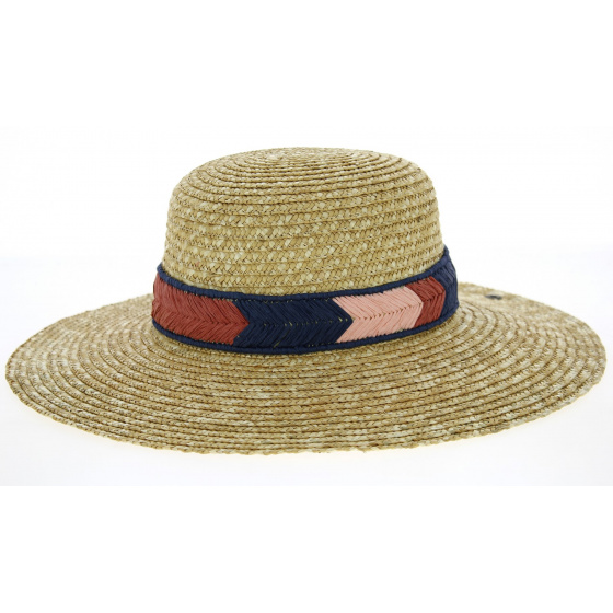Zara Natural Straw Wide-Brim Hat - Traclet
