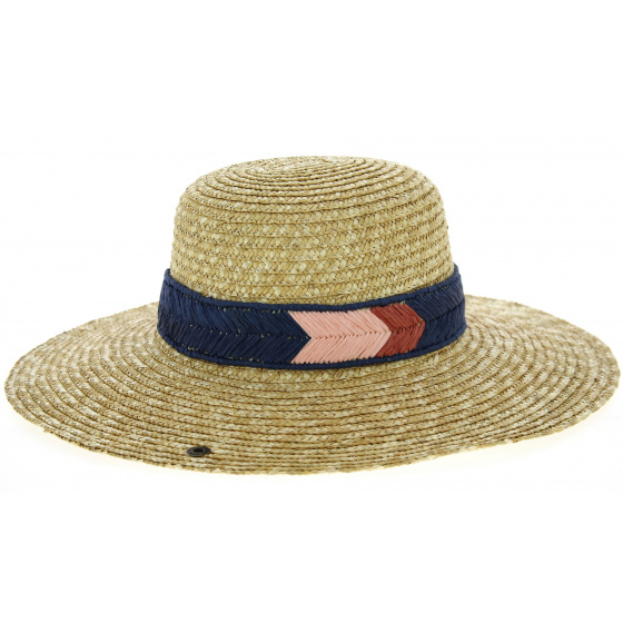 Zara Natural Straw Wide-Brim Hat - Traclet