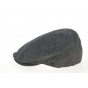 Piemonte Balte Anthracite Linen & Cotton Flat Cap - Traclet