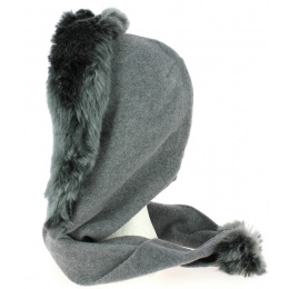 Grey Norell fleece hood