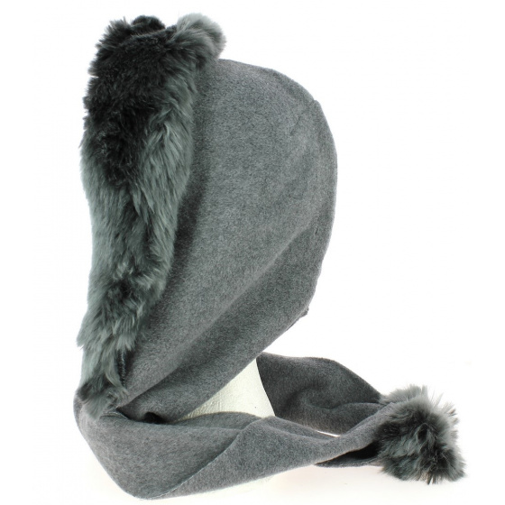 Grey Norell Fleece Hood