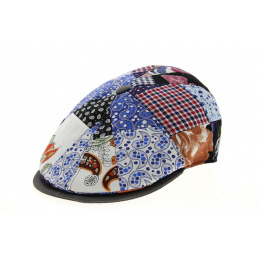 8-Panel Patchwork Cotton & Linen Cap - Traclet