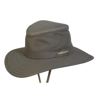 Olive Hiking Hat with Neck Flap - Traclet Reference: 10735 | Traclet Hat Shop