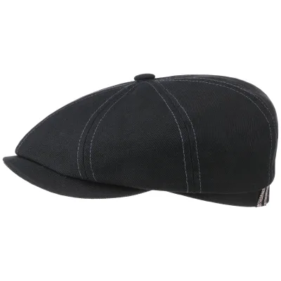 Casquette Hatteras Selvedge Coton Noire- Stetson Reference : 10737 | Chapellerie Traclet