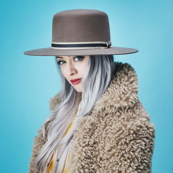 Brown/Beige Wool Felt Amish Hat - Stetson