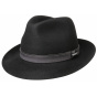 Black Fur Felt Fedora Bogart Hat - Stetson