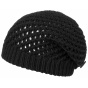 Barascon Black Wool Beret Knit Black - Traclet