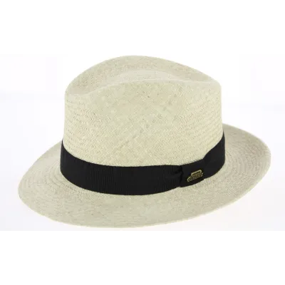 Natural Panama Straw Fedora Hat - Traclet Reference: 10756 | Traclet Hatmakers