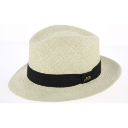 Quito Natural Panama Straw Fedora Hat - Traclet