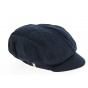 Navy Linen Elorine Newsboy Cap - Mtm