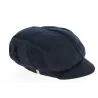 Navy Linen Elorine Newsboy Cap - Mtm  Reference: 10757 | Traclet Hat Shop