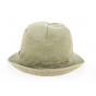 Beige Cotton Belgrade Trilby Hat - Crambes