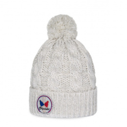 Gstaad Ecru Pom Pom Beanie - Pipolaki