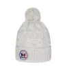Bonnet à Pompon Gstaad Blanc - Pipolaki Reference : 10771 | Chapellerie Traclet