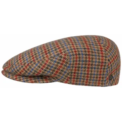 Shetland Wool Plaid Flat Driver Cap - Traclet Reference: 10780 | Traclet Hatters