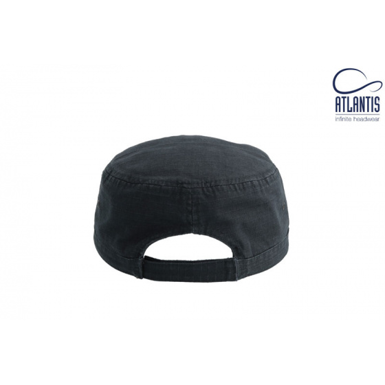 Navy Blue Cotton Army Cap - Traclet