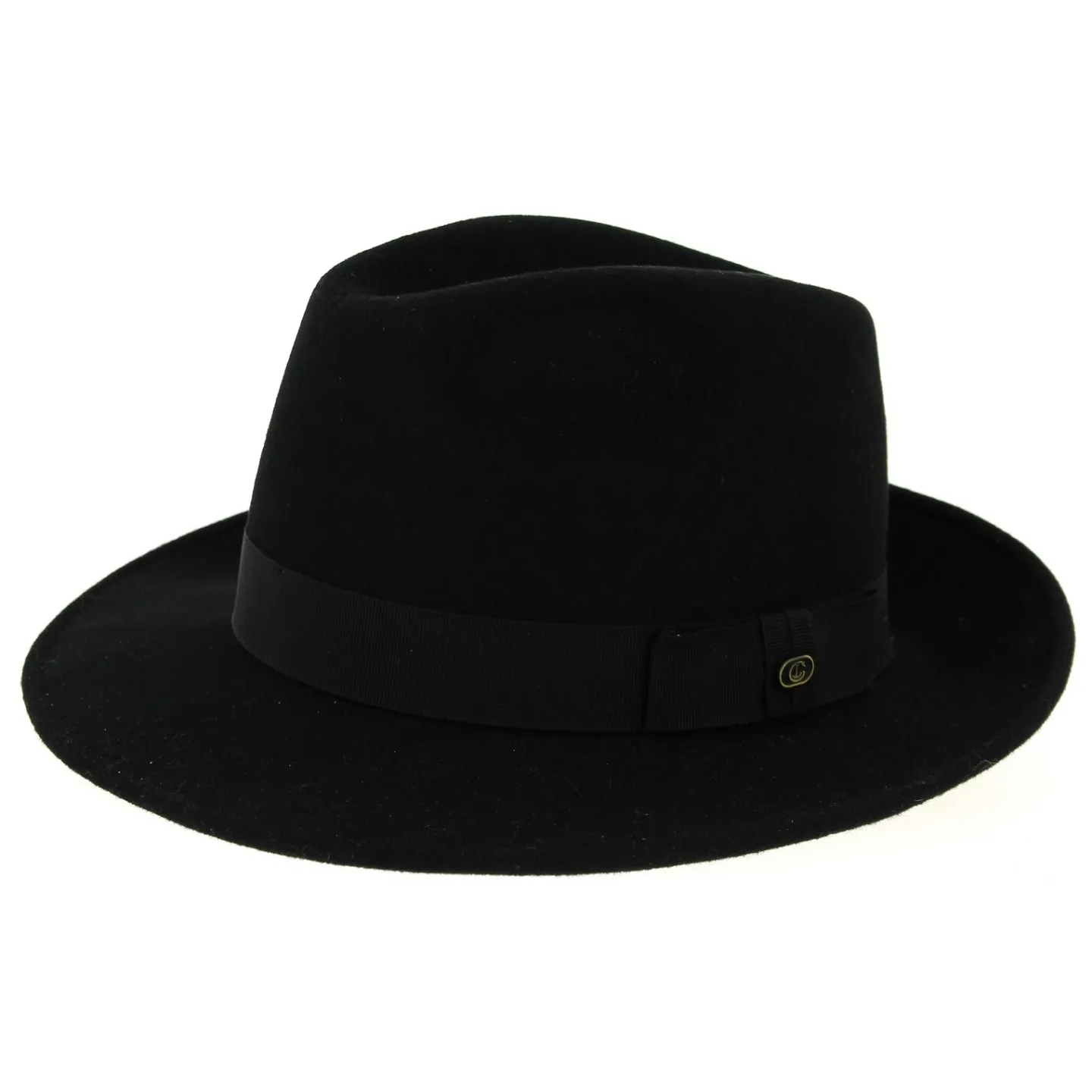 Chapeau Fedora Hubert Feutre Laine Noir- Traclet Reference : 10795 | Chapellerie Traclet