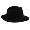 Chapeau Fedora Hubert Feutre Laine Noir- Traclet Reference : 10795 | Chapellerie Traclet