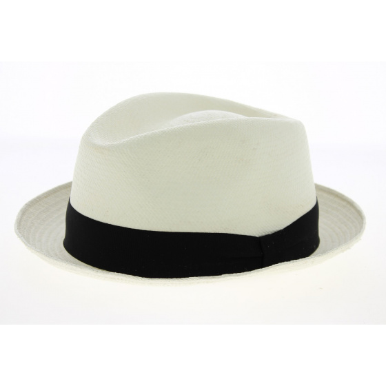 White Panama Porkpie Hat - Traclet