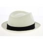 chapeau porte paille panama blanc -traclet