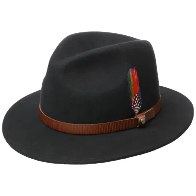 Black Wool Felt Traveller Hat - Stetson  Reference: 10809 | Traclet Hat Shop