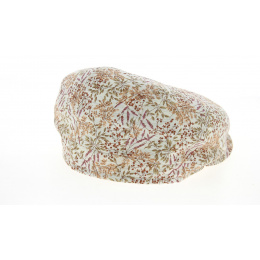 Delberto 8-Panel Cap Pink Floral Print Cotton & Linen - Mtm